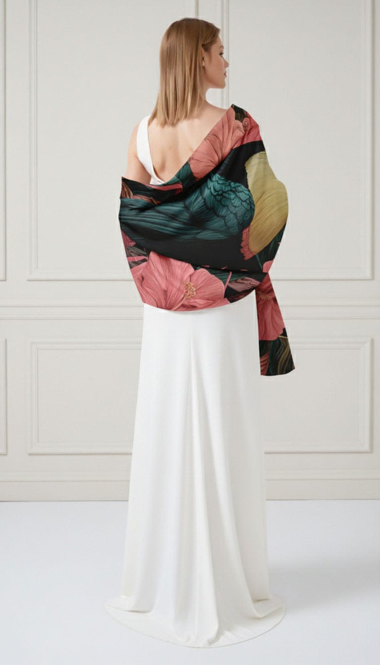DESAIN POLA SILK LONG LADIES SCARF