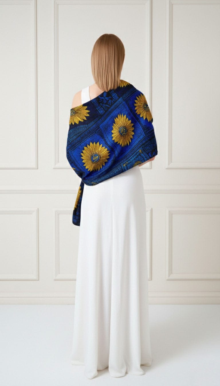 LOGOSE SILK LONG LADIES SCARF