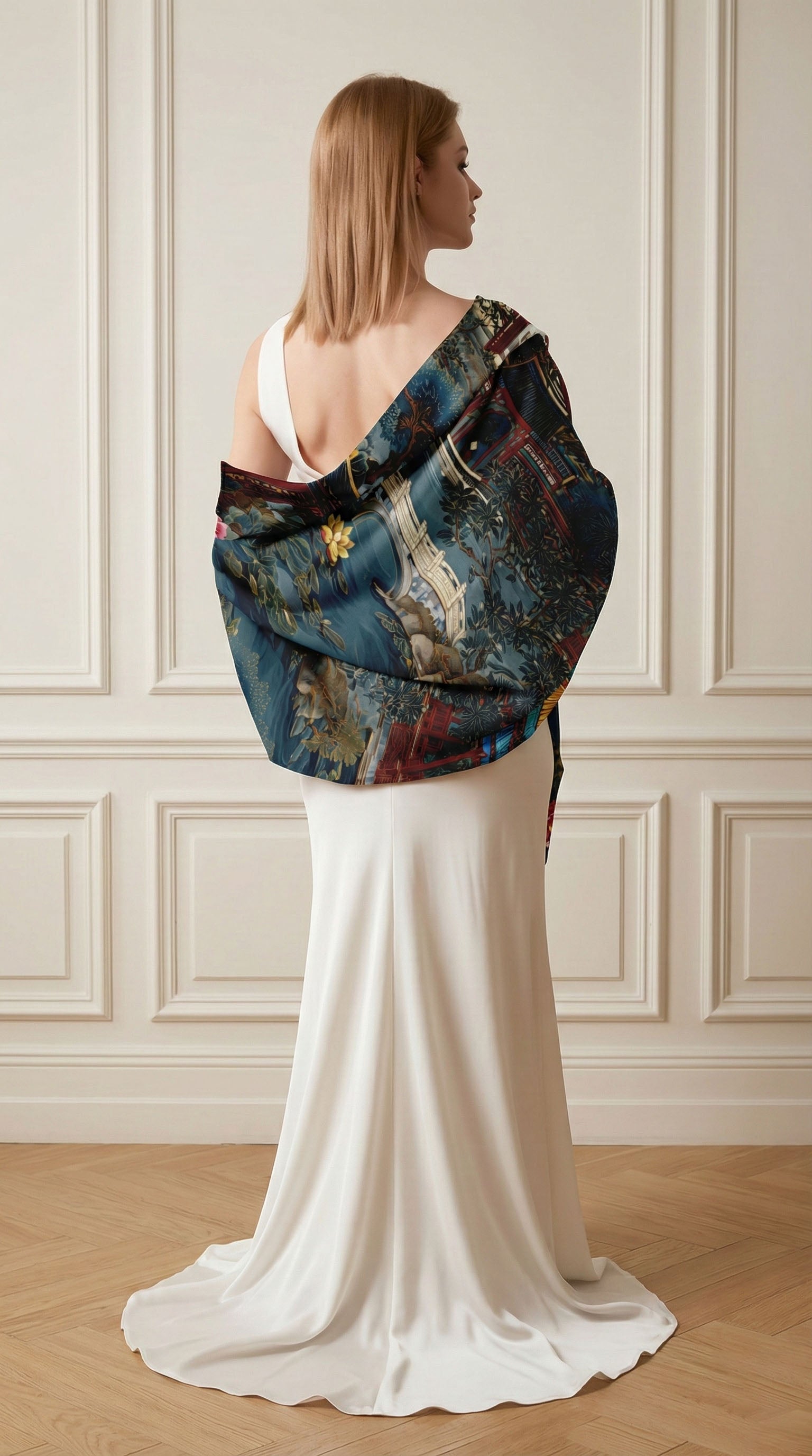 DYNASTIA SILK LONG LADIES SCARF