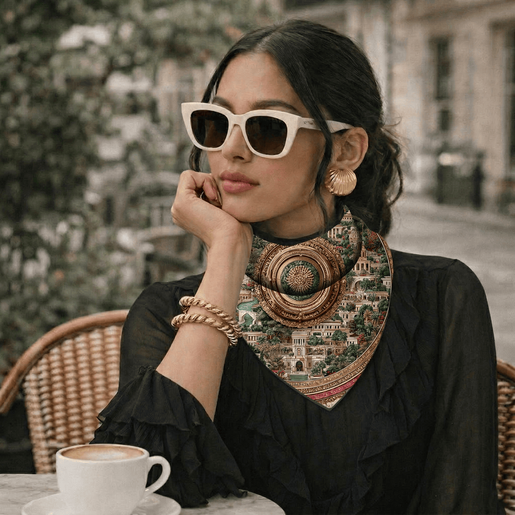 IMPERIAL FLORENTINE SILK BANDANA
