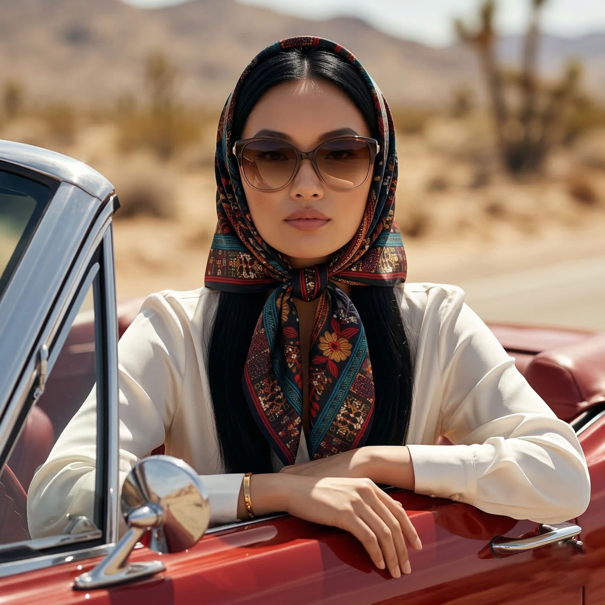 LIMONIA SILK HEAD SCARF