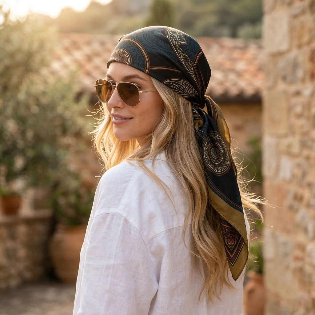 LONTAR SILK HEAD SCARF