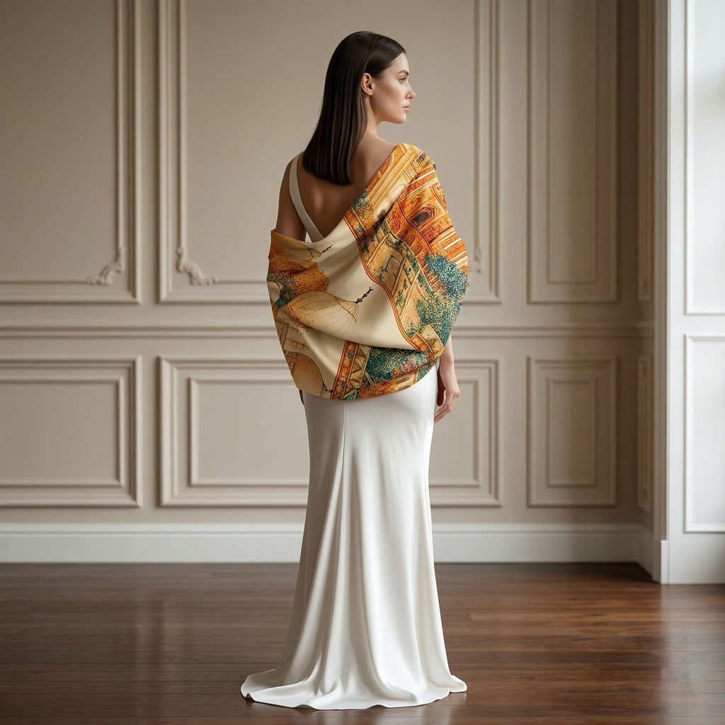 DEVIANT ART SILK LONG LADIES SCARF