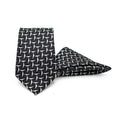 VORTEX GRID TIE AND POCKET SQUARE SET