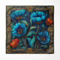 NOCTURNAL PETALS SILK POCKET SQUARE