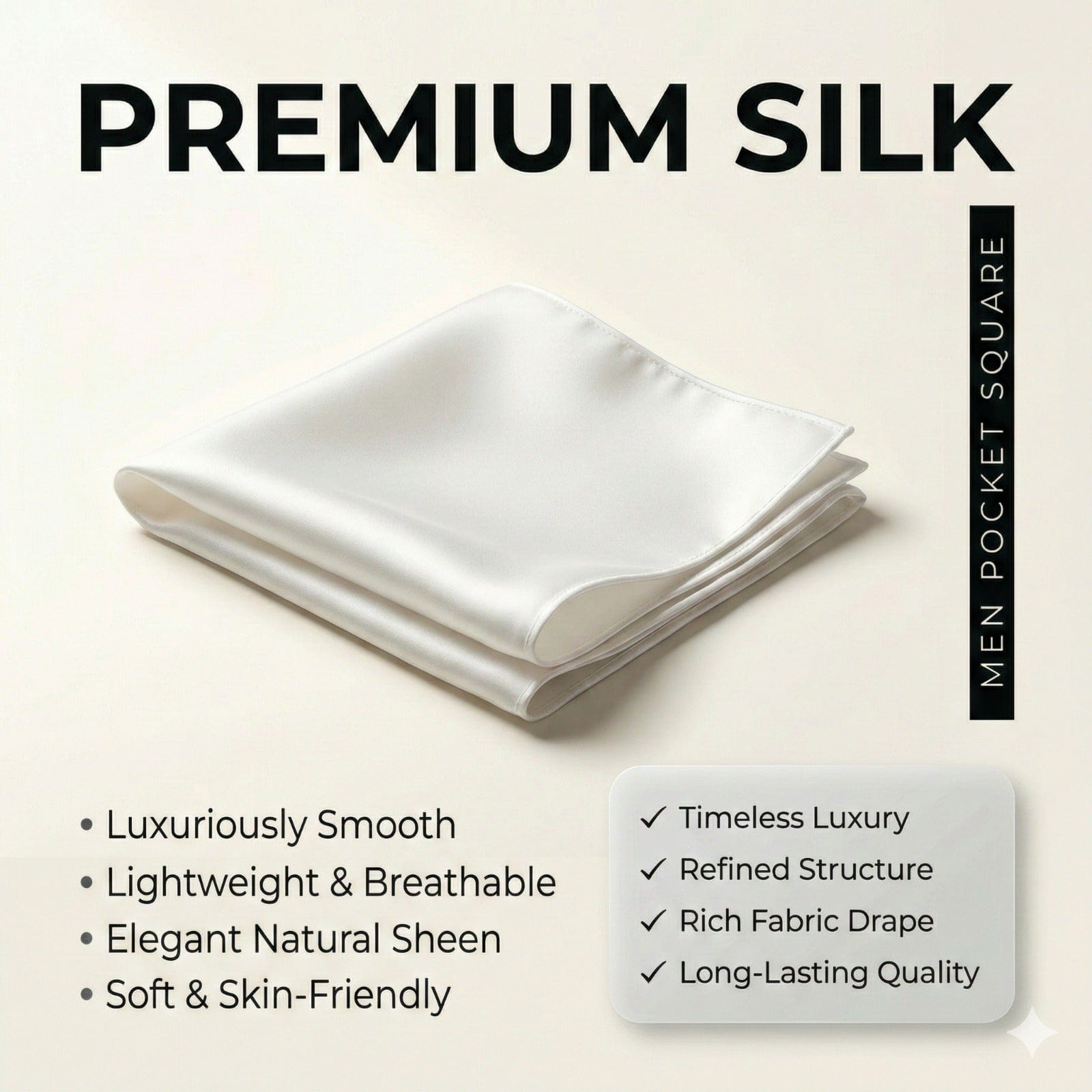 VERDANT FLAME SILK POCKET SQUARE