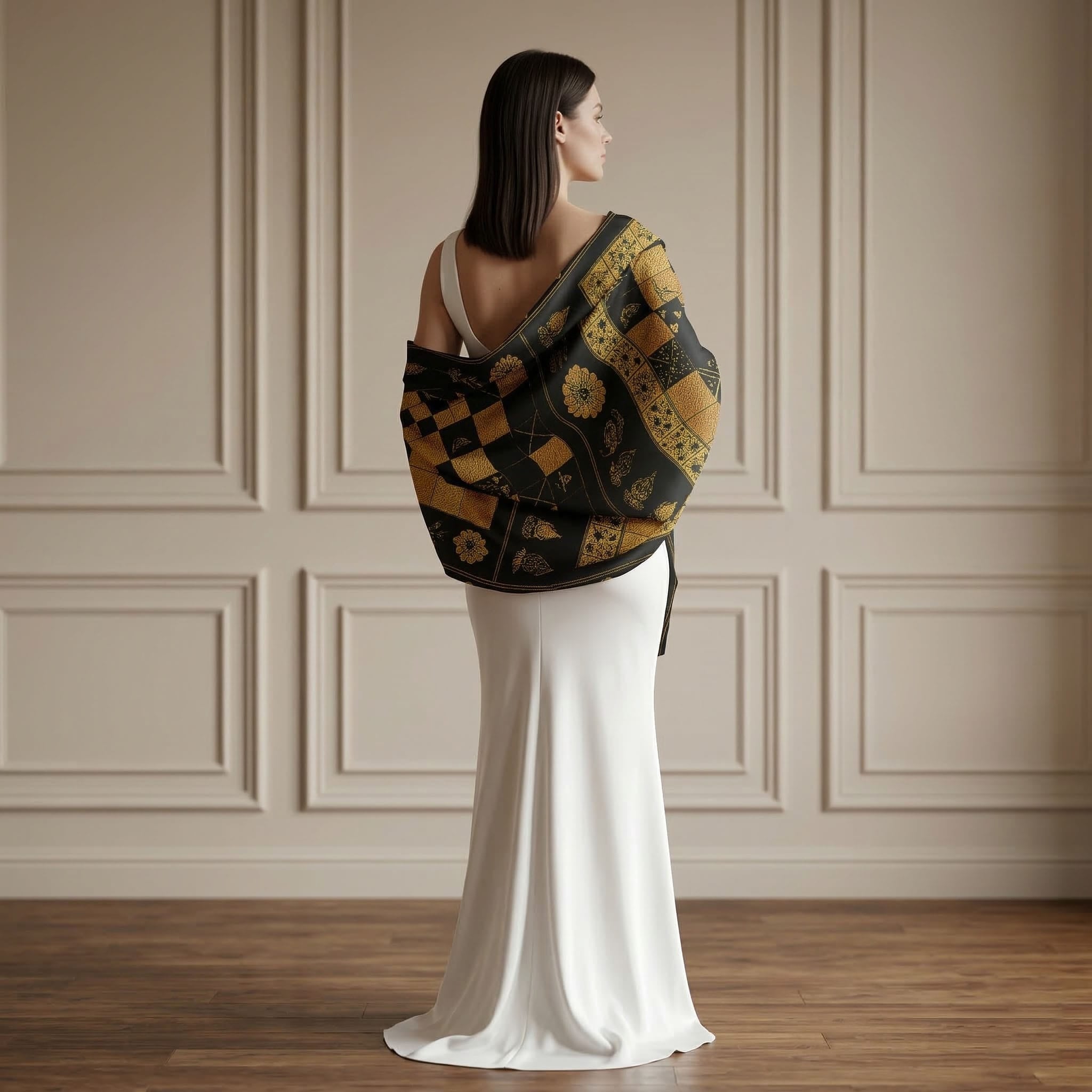 ROYAL HERITAGE SILK LONG LADIES SCARF