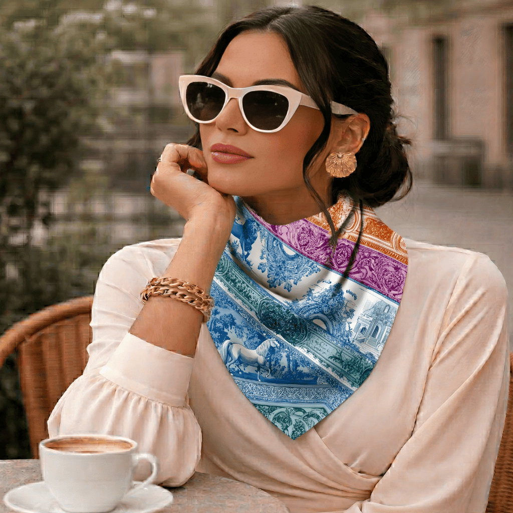 REGAL ETCHINGS SILK BANDANA