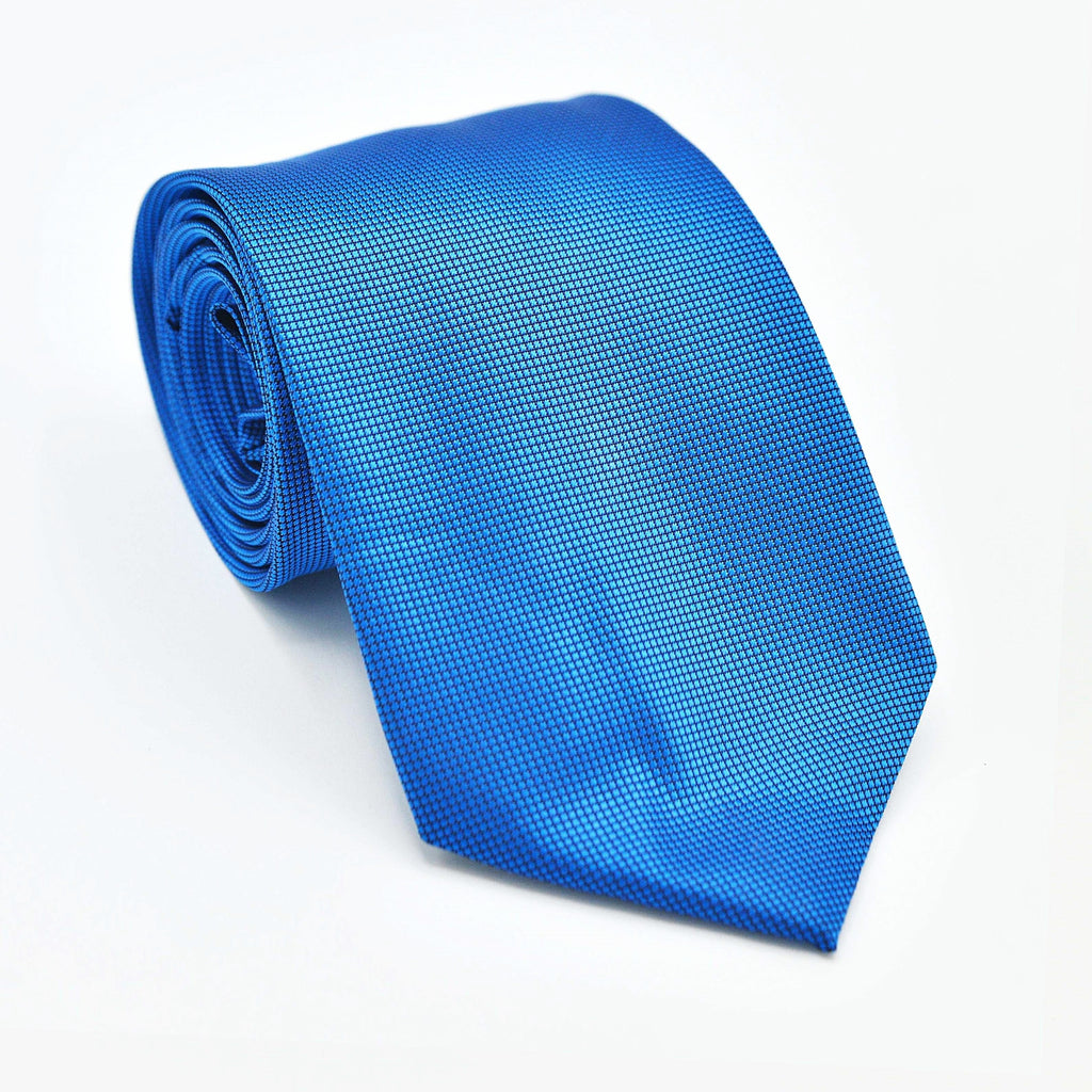 ROYAL BLUE TEXTURE SKINNY TIE