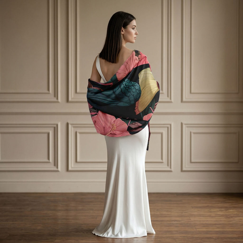 DESAIN POLA SILK LONG LADIES SCARF