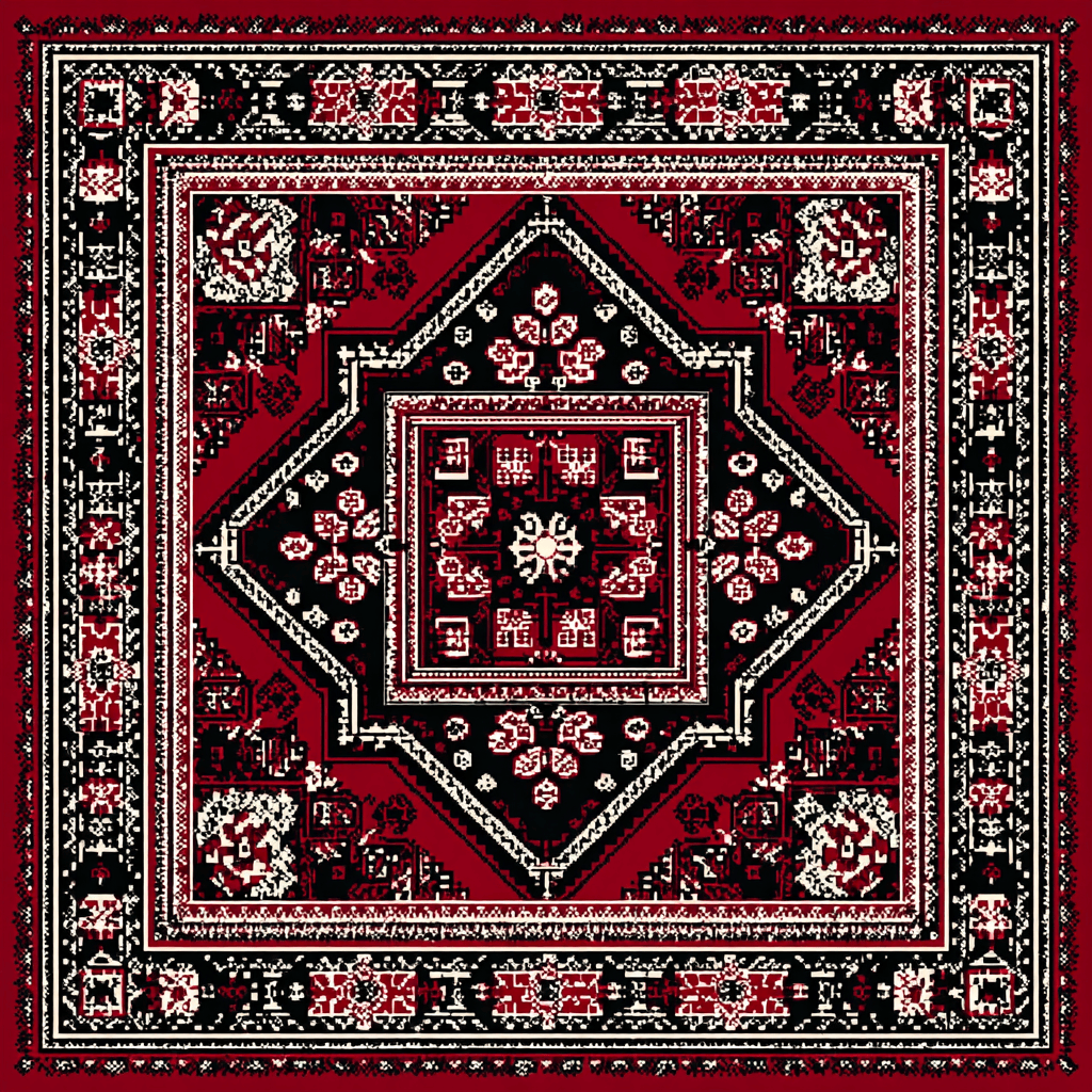 TATREEZ SILK HEAD SCARF