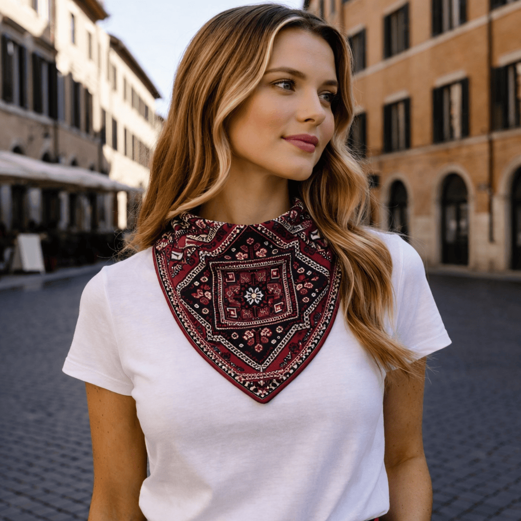 TATREEZ SILK BANDANA