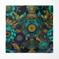 TEAL ORACLE SILK POCKET SQUARE