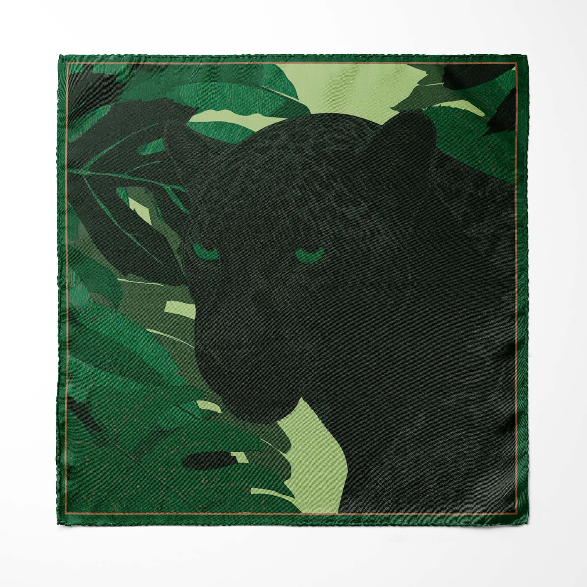 THE BLACK SOVEREIGN SILK POCKET SQUARE