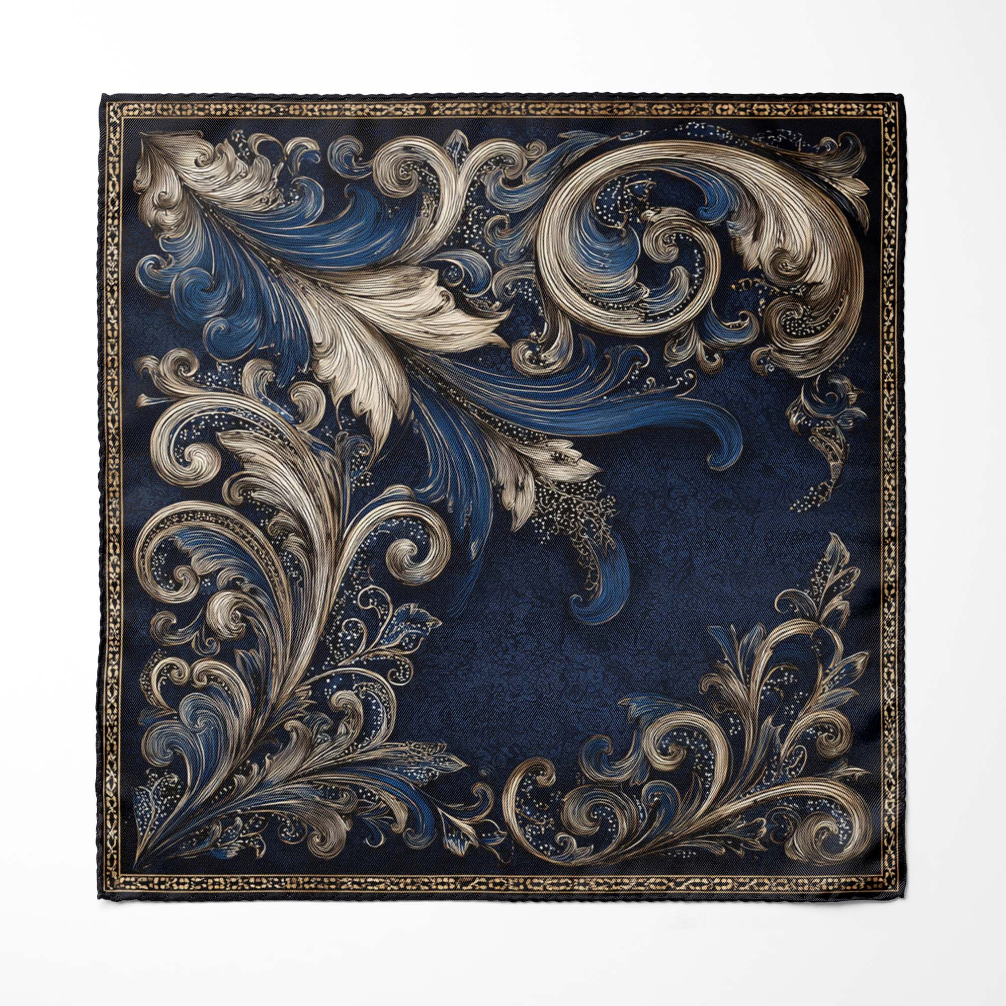 THE NIGHT ATELIER SILK POCKET SQUARE