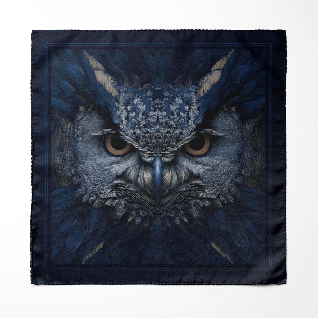 AZURE GUARDIAN SILK POCKET SQUARE