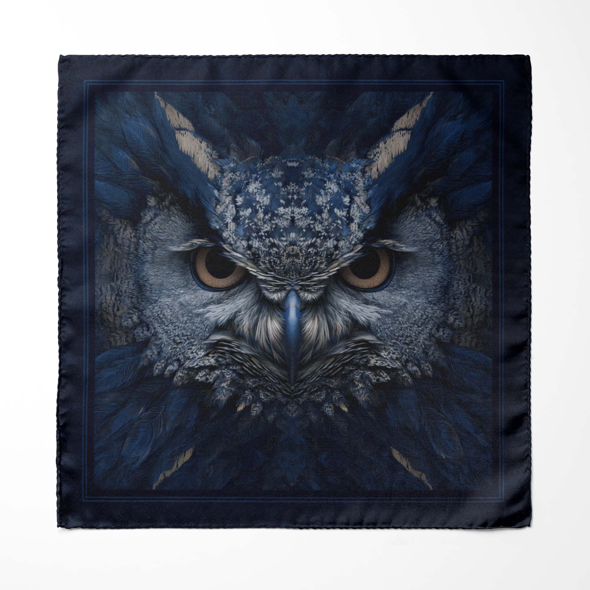 AZURE GUARDIAN SILK POCKET SQUARE
