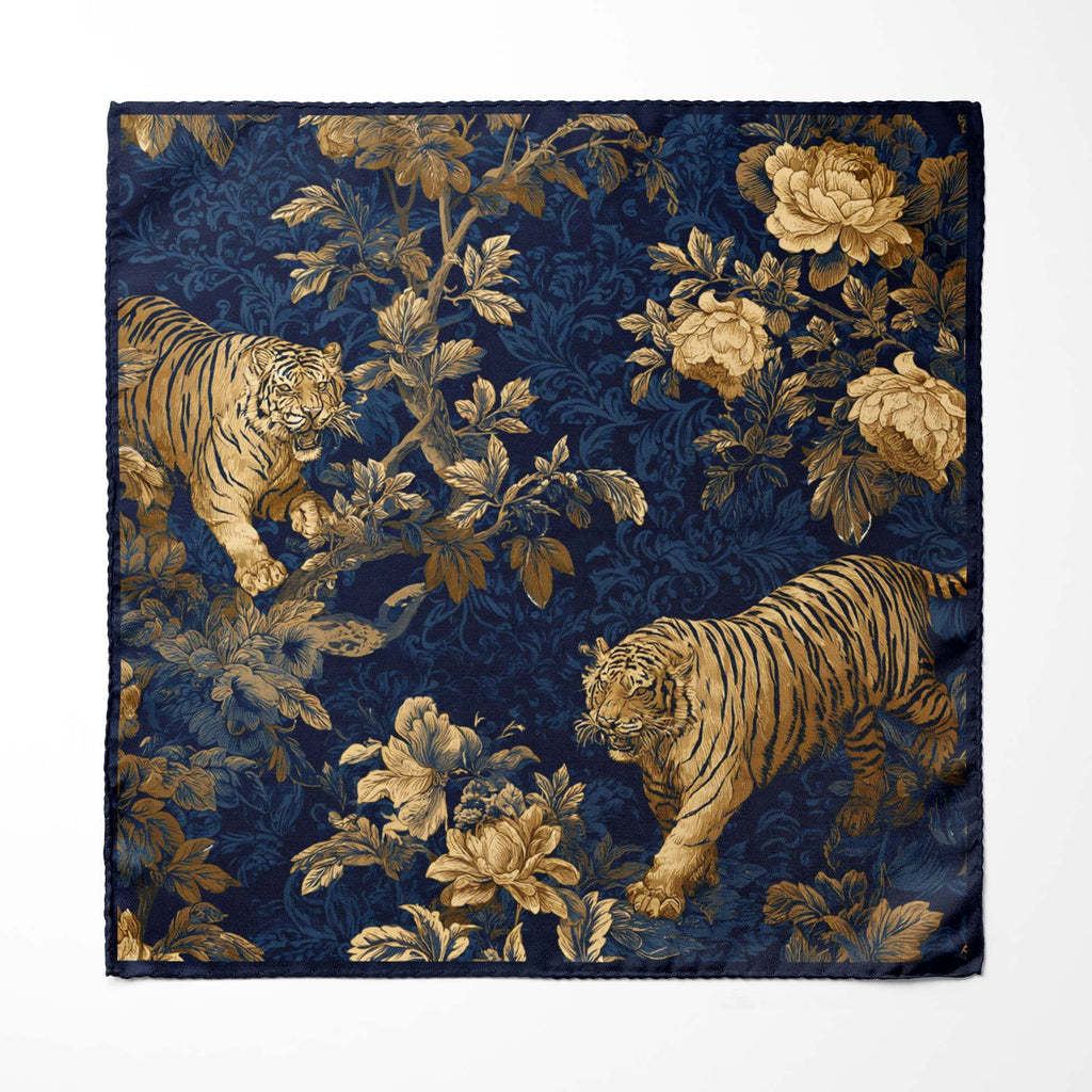 SILENT PROWL SILK POCKET SQUARE