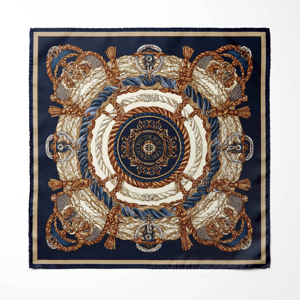 UNBROKEN LINE SILK POCKET SQUARE