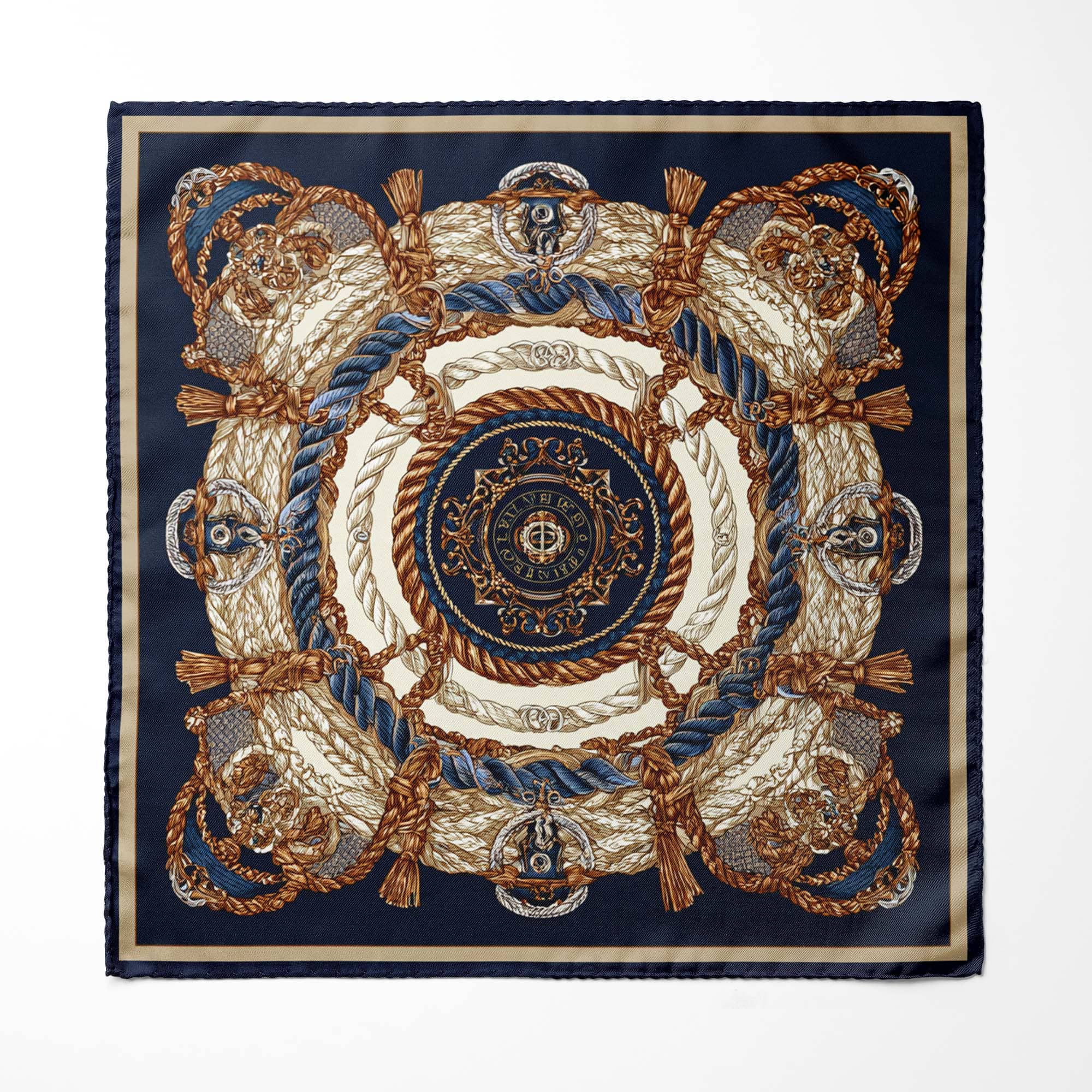 UNBROKEN LINE SILK POCKET SQUARE