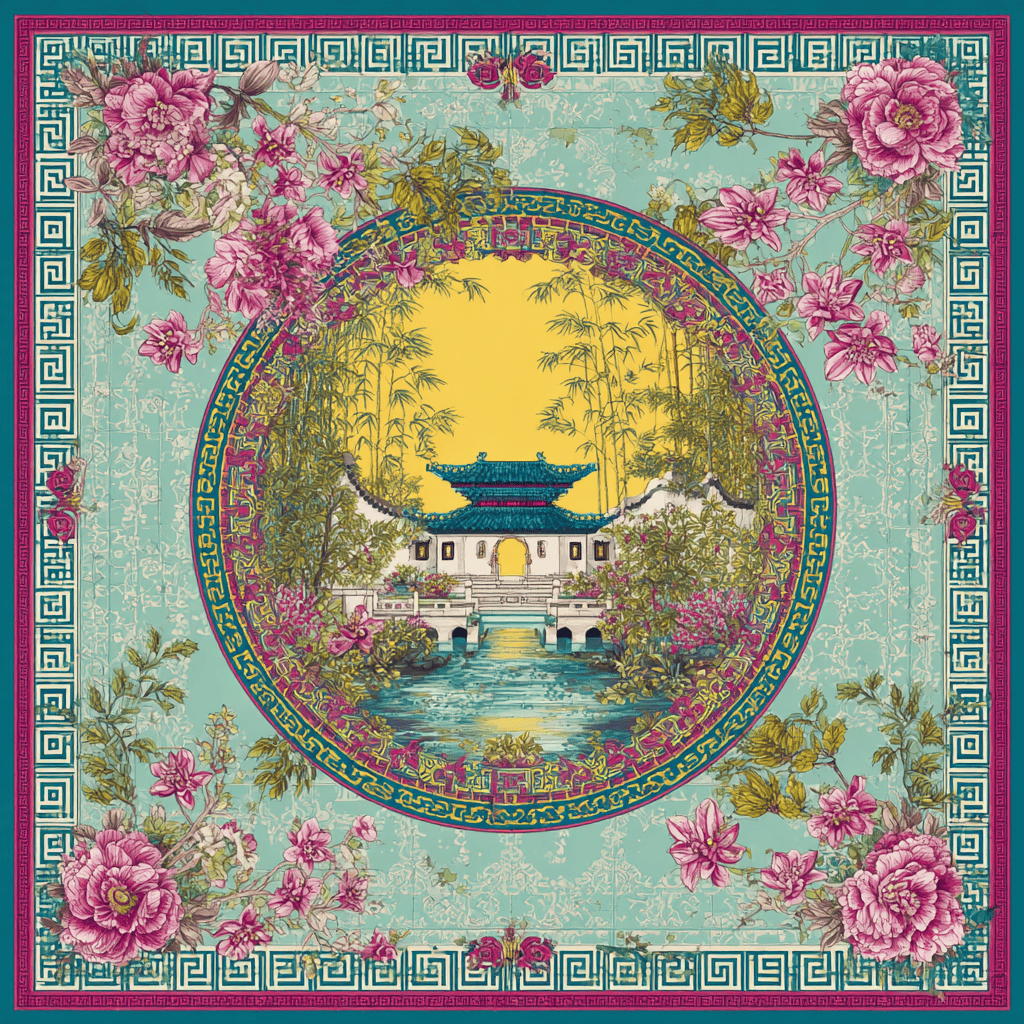 BLOOM SANCTUARY SILK HEAD SCARF