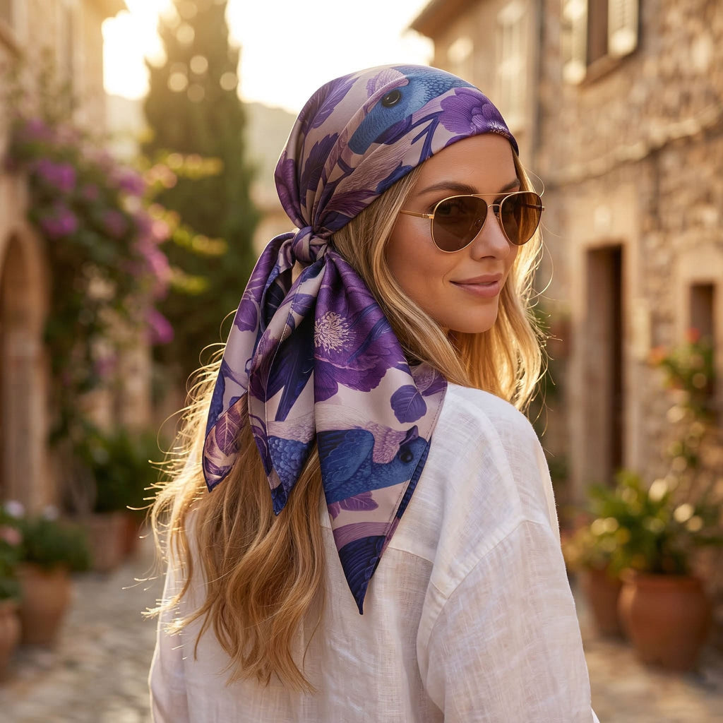 VIRELIA SILK HEAD SCARF