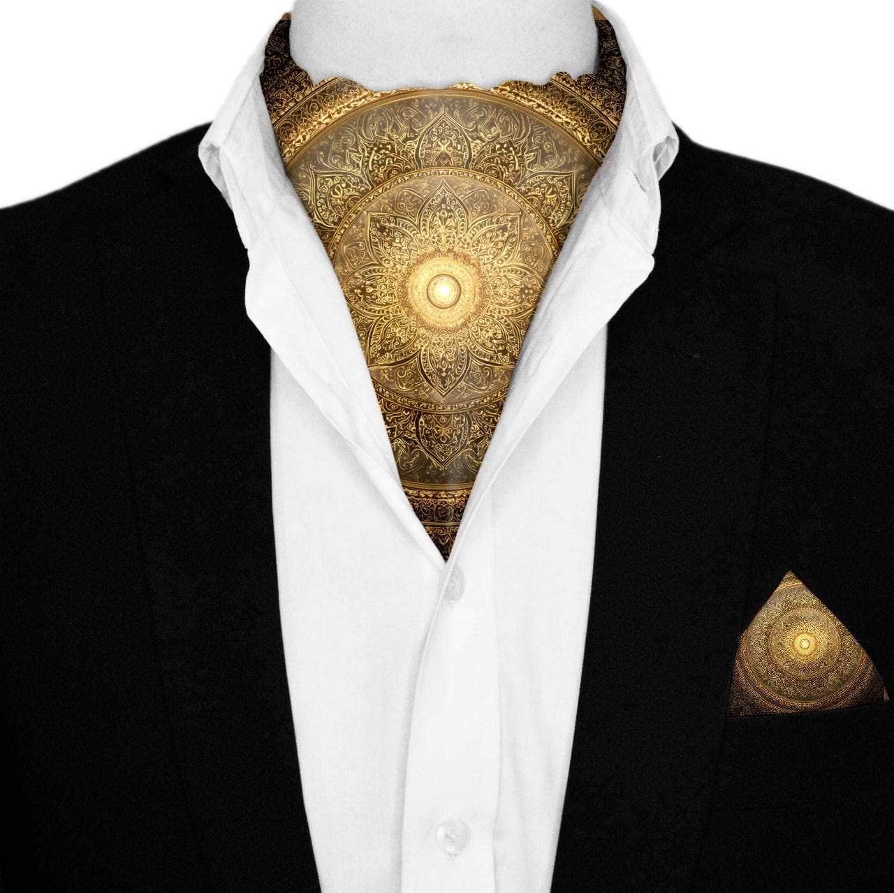 ZENITH SILK ASCOT AND POCKET SQUARE SET – PREMIUM COLLECTION