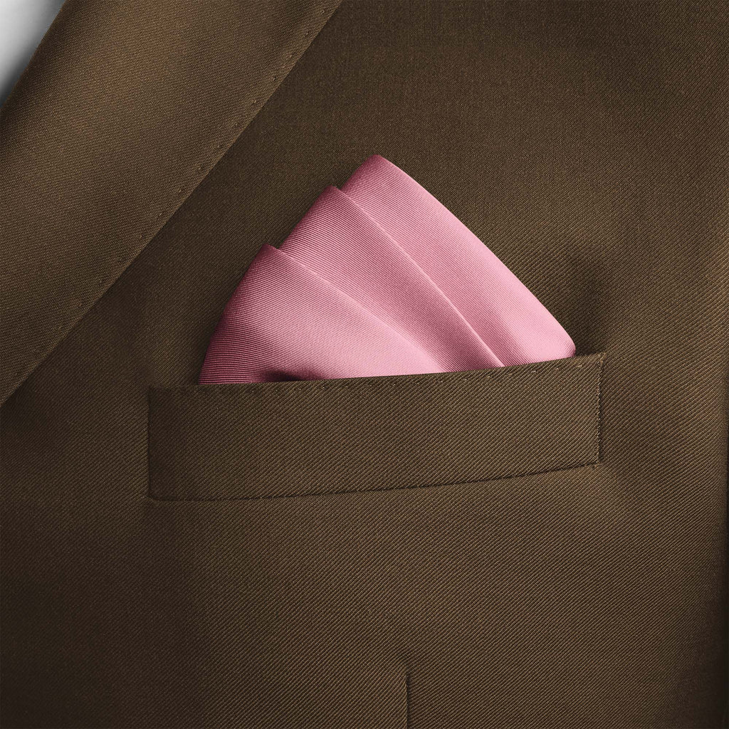 BABY PINK SILK POCKET SQUARE
