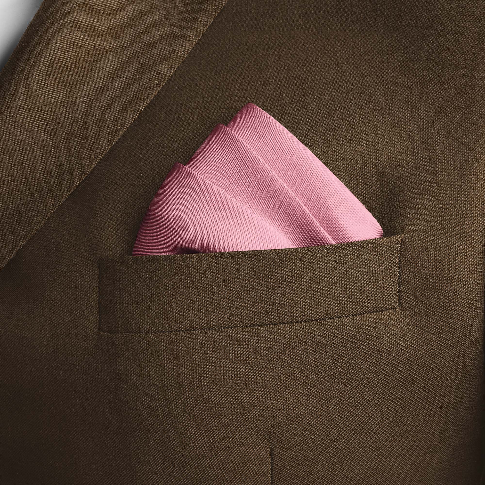 BABY PINK SILK POCKET SQUARE