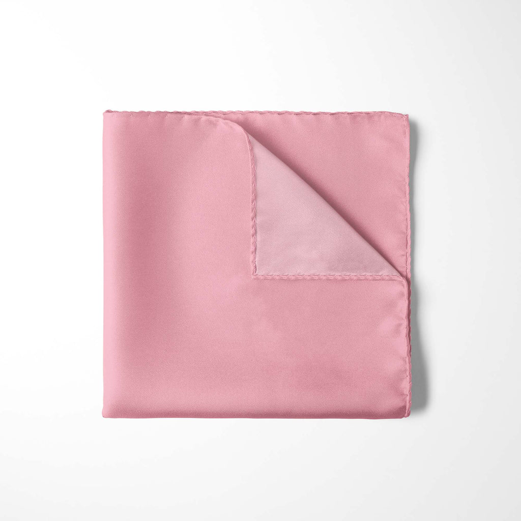 BABY PINK SILK POCKET SQUARE