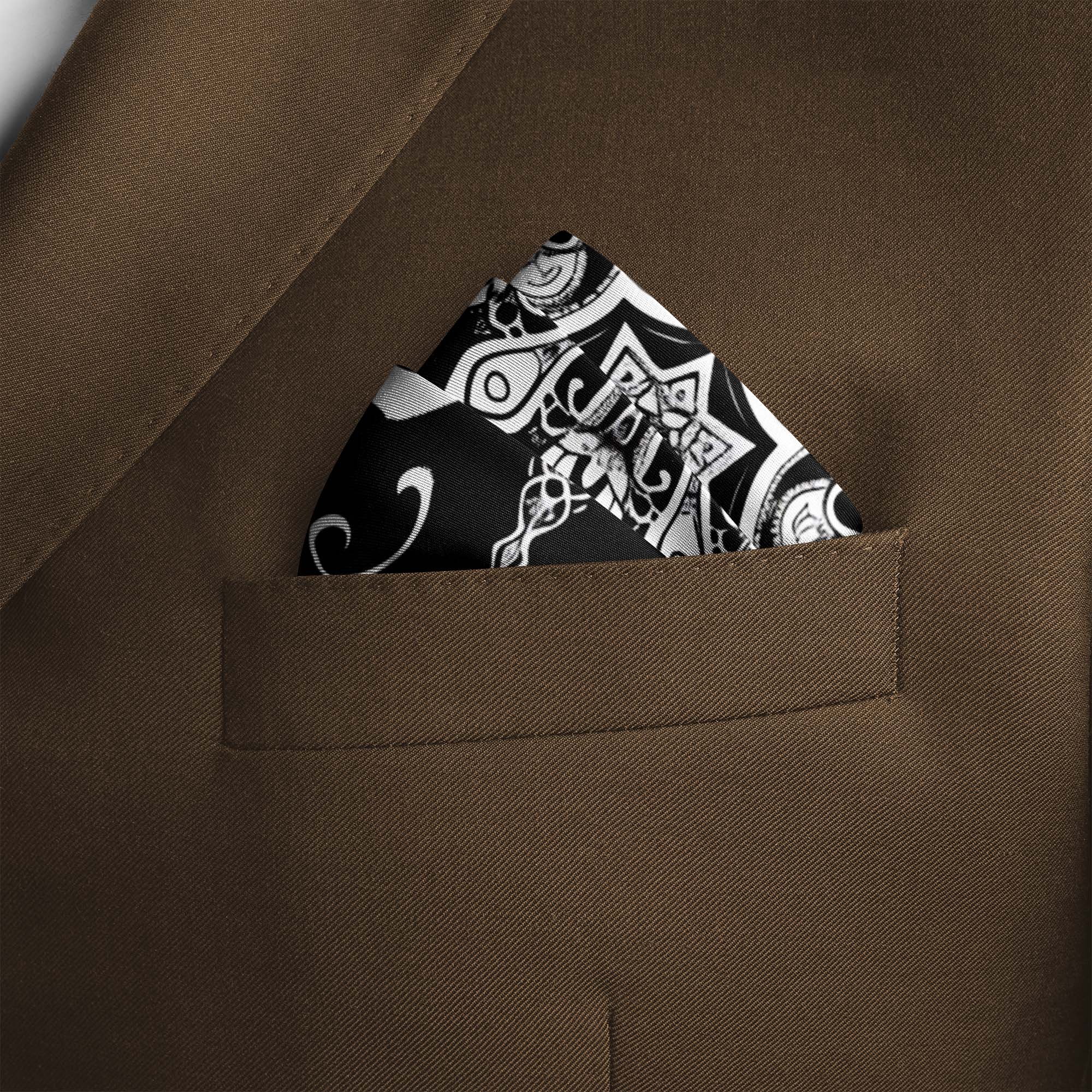 BEED DESIGN SILK POCKET SQUARE
