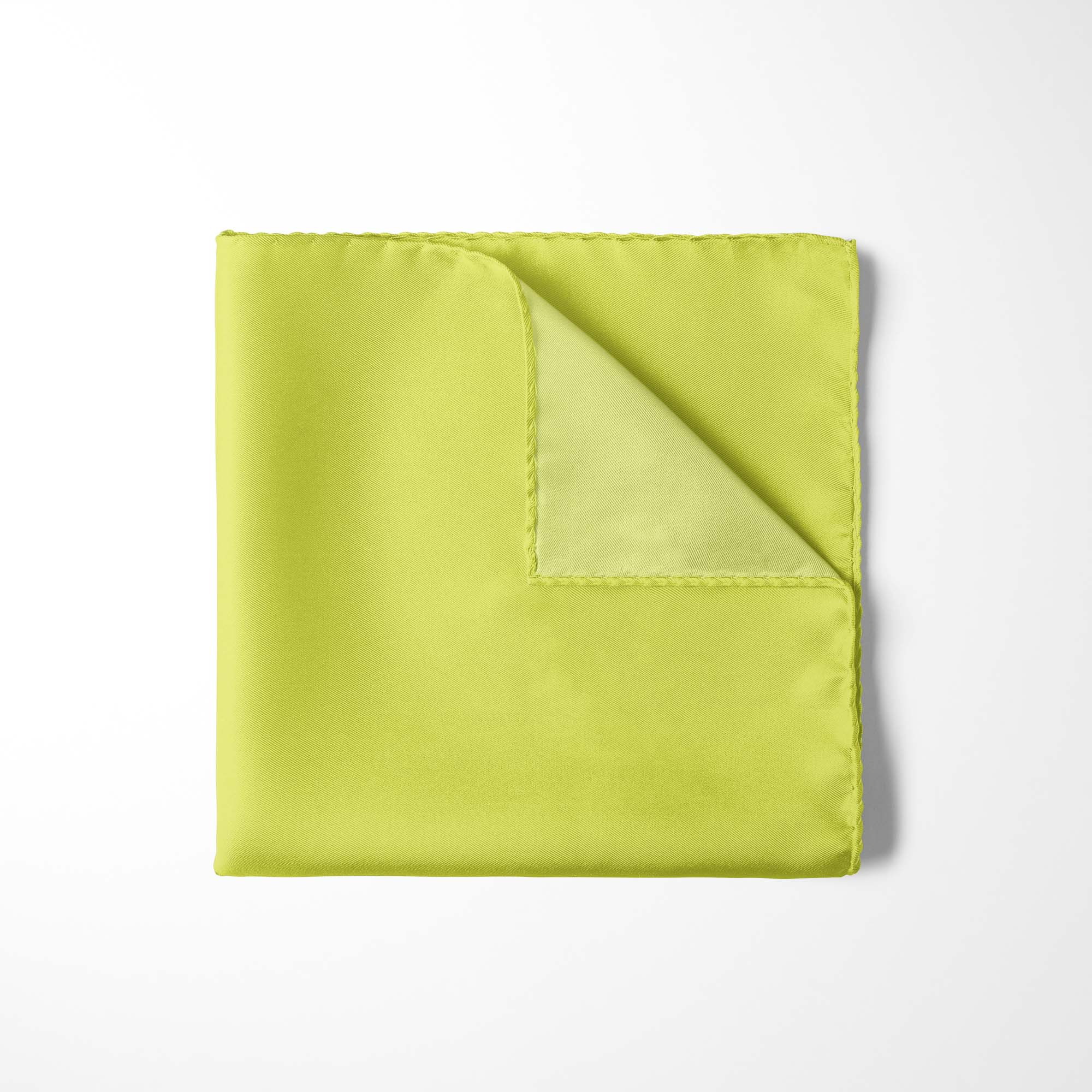 CANARY YELLOW SILK POCKET SQUARE