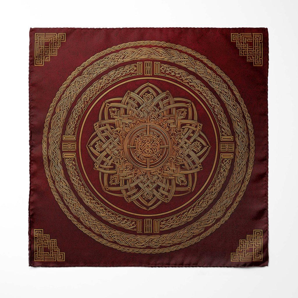 EXOTIC BUDDHA SILK POCKET SQUARE