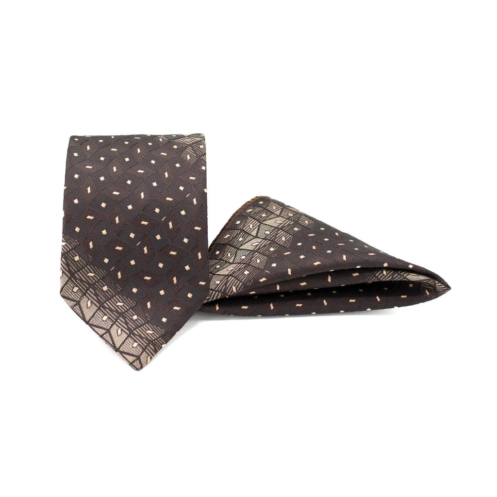 OPULENT OMBRE TIE AND POCKET SQUARE SET