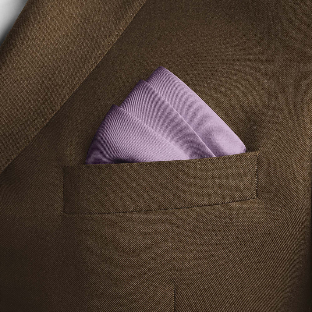 LILAC SILK POCKET SQUARE