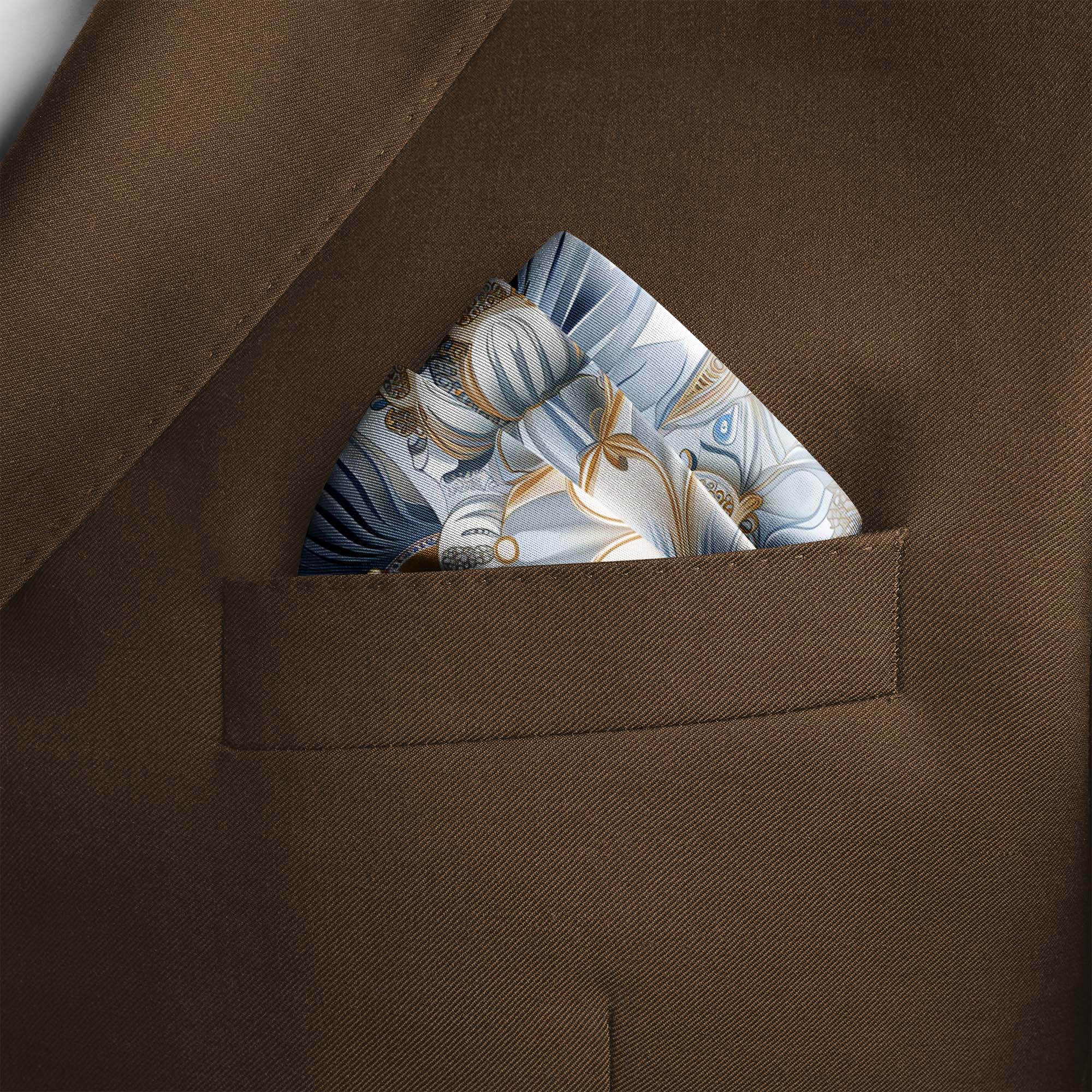 LUXURY ARABIC SILK POCKET SQUARE