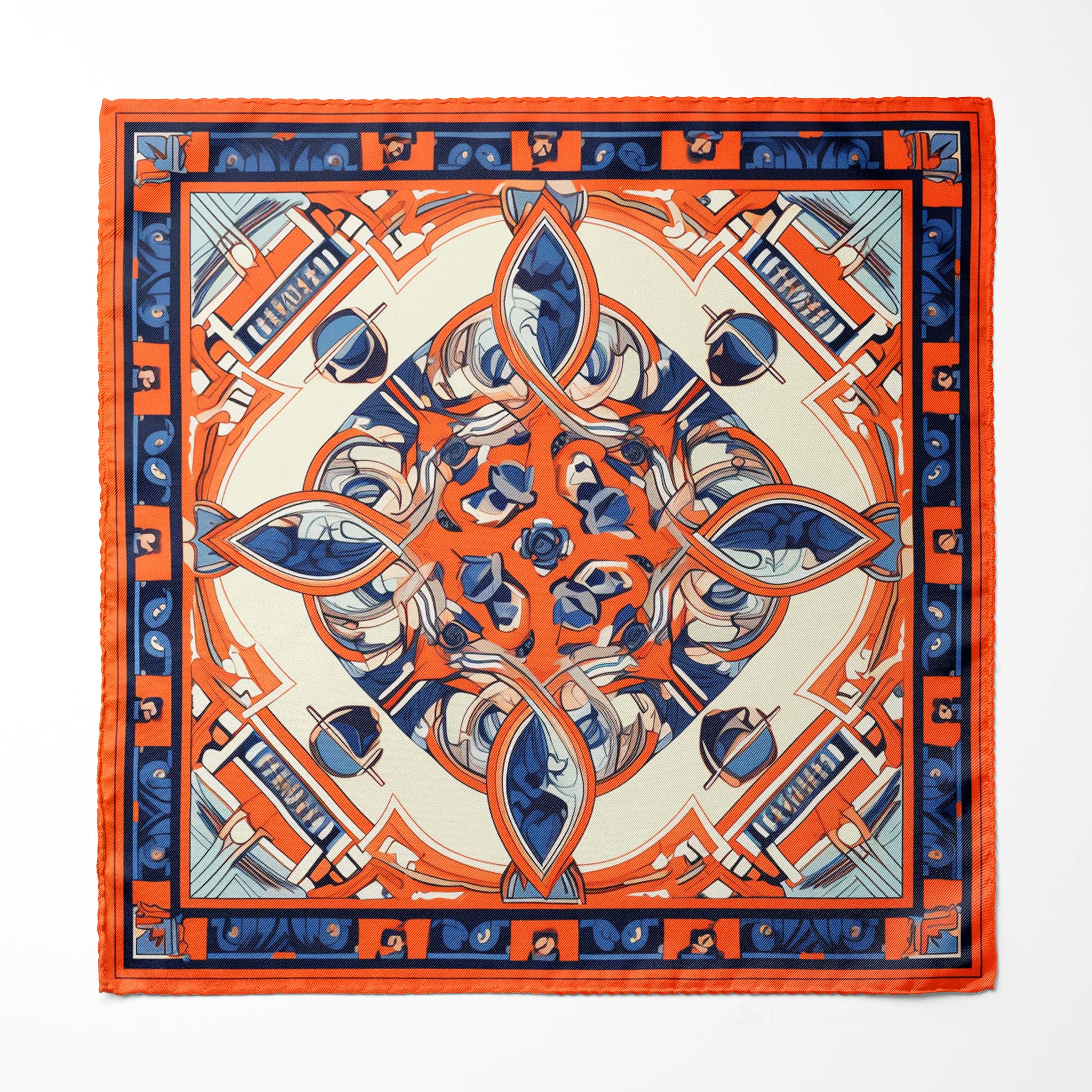 INDIAN VINTAGE SILK POCKET SQUARE