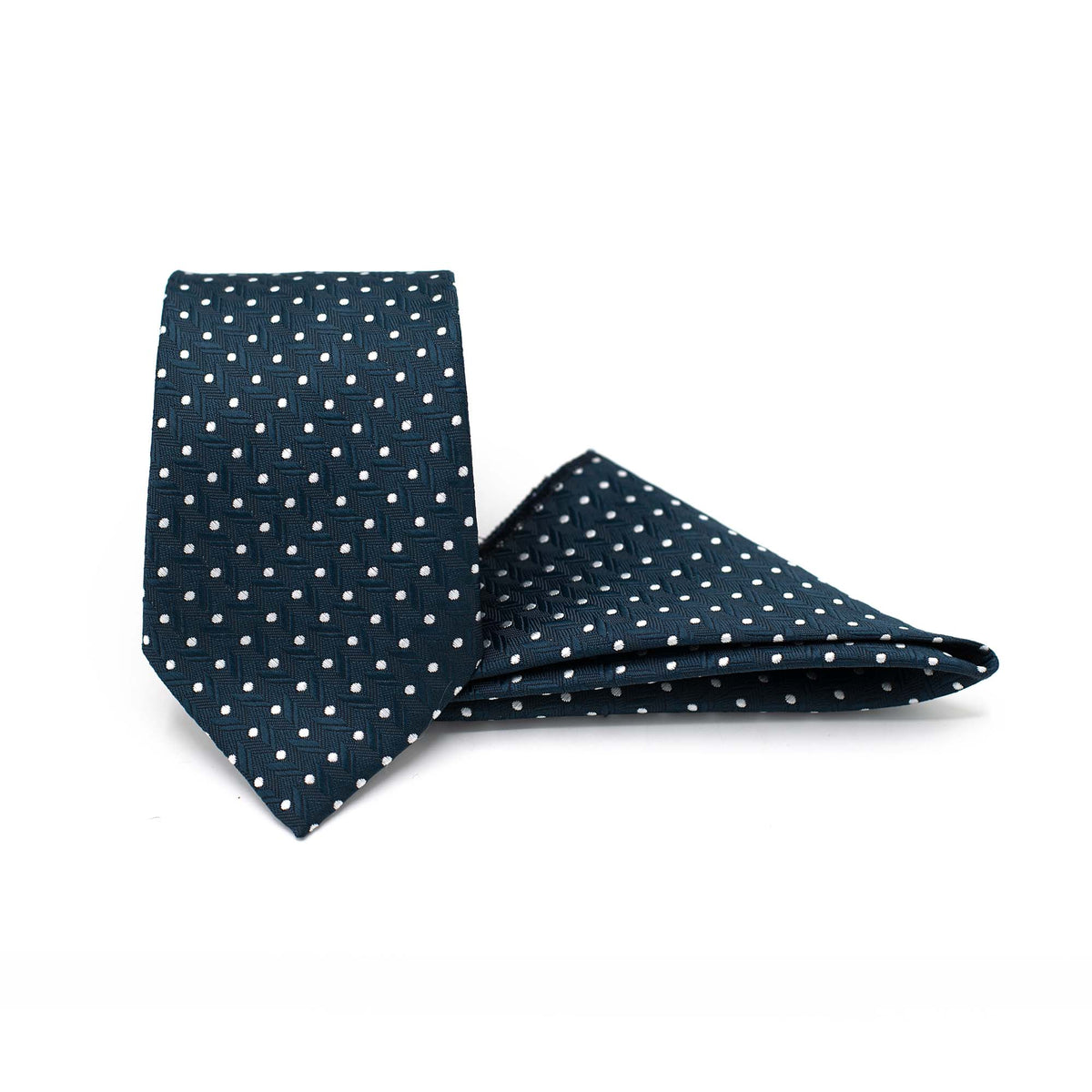 DOTTED LEGACY TIE AND POCKET SQUARE SET