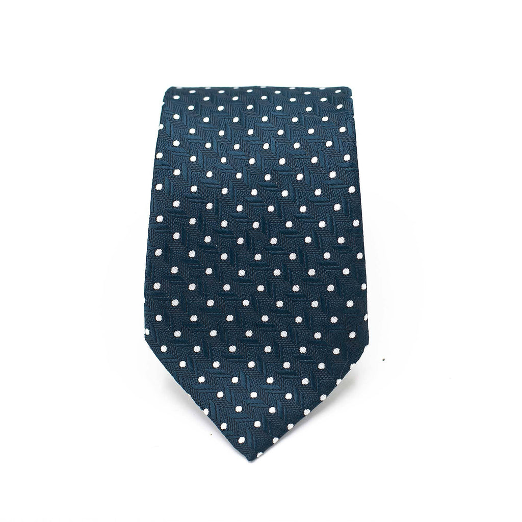 DOTTED LEGACY TIE AND POCKET SQUARE SET