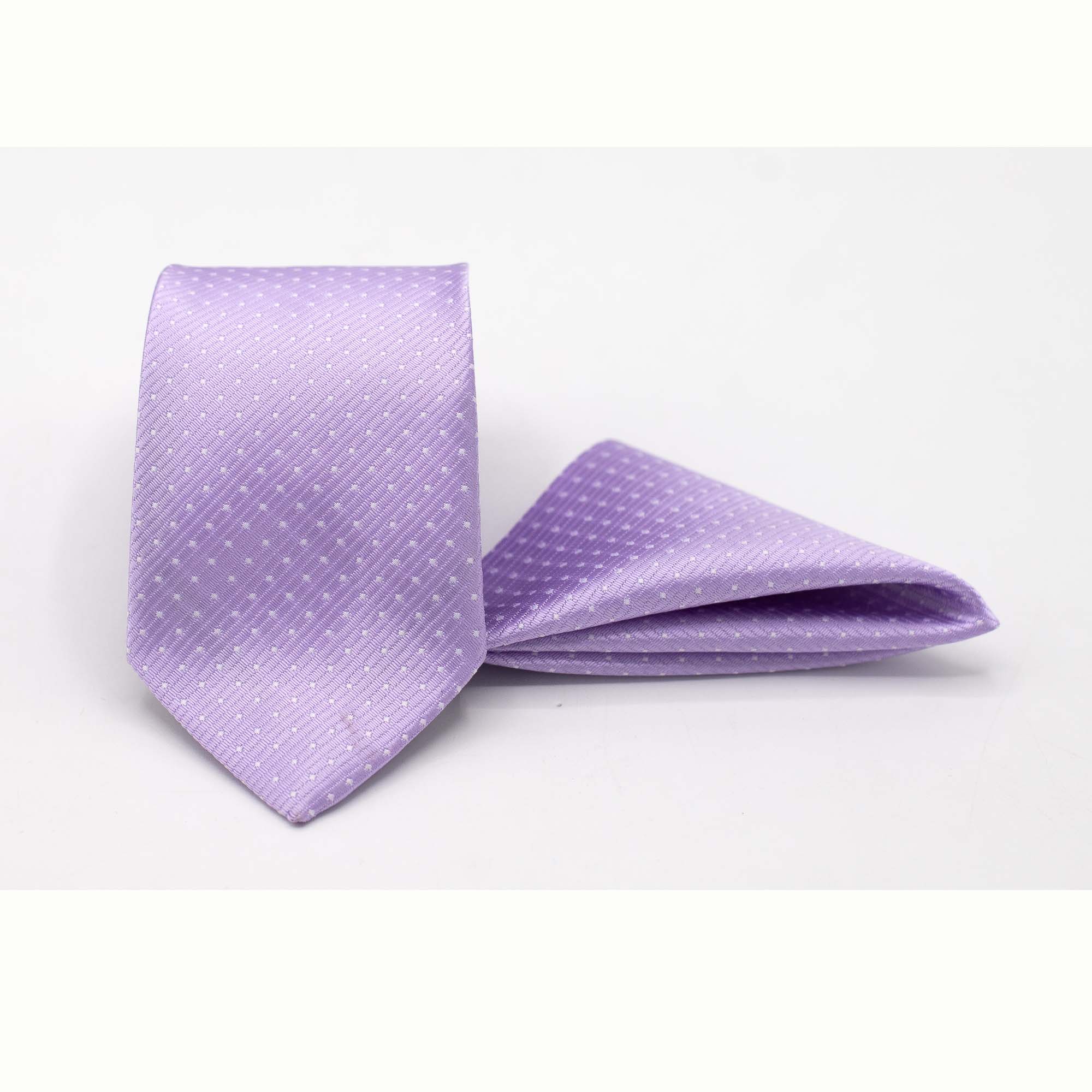 LILAC SERENITY TIE AND POCKET SQUARE SET