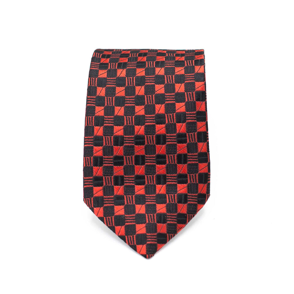 MIDNIGHT SQUARES TIE