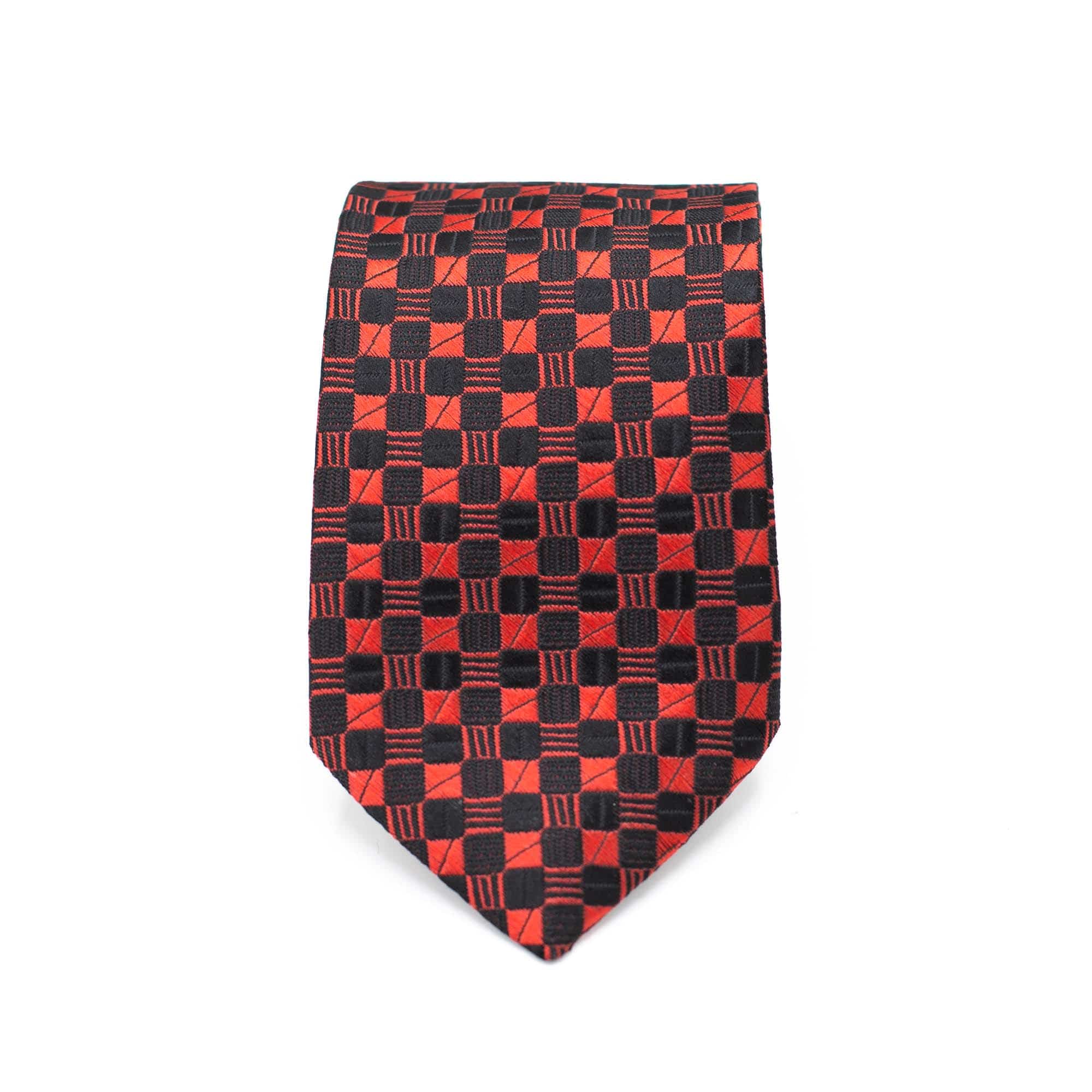 MIDNIGHT SQUARES TIE