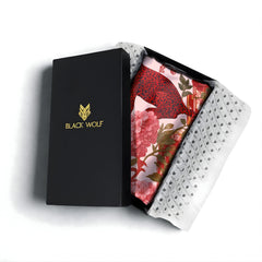 CRIMSON SILK LONG LADIES SCARF