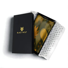 GOLDEN JUNGLE MAJESTY SILK LONG LADIES SCARF