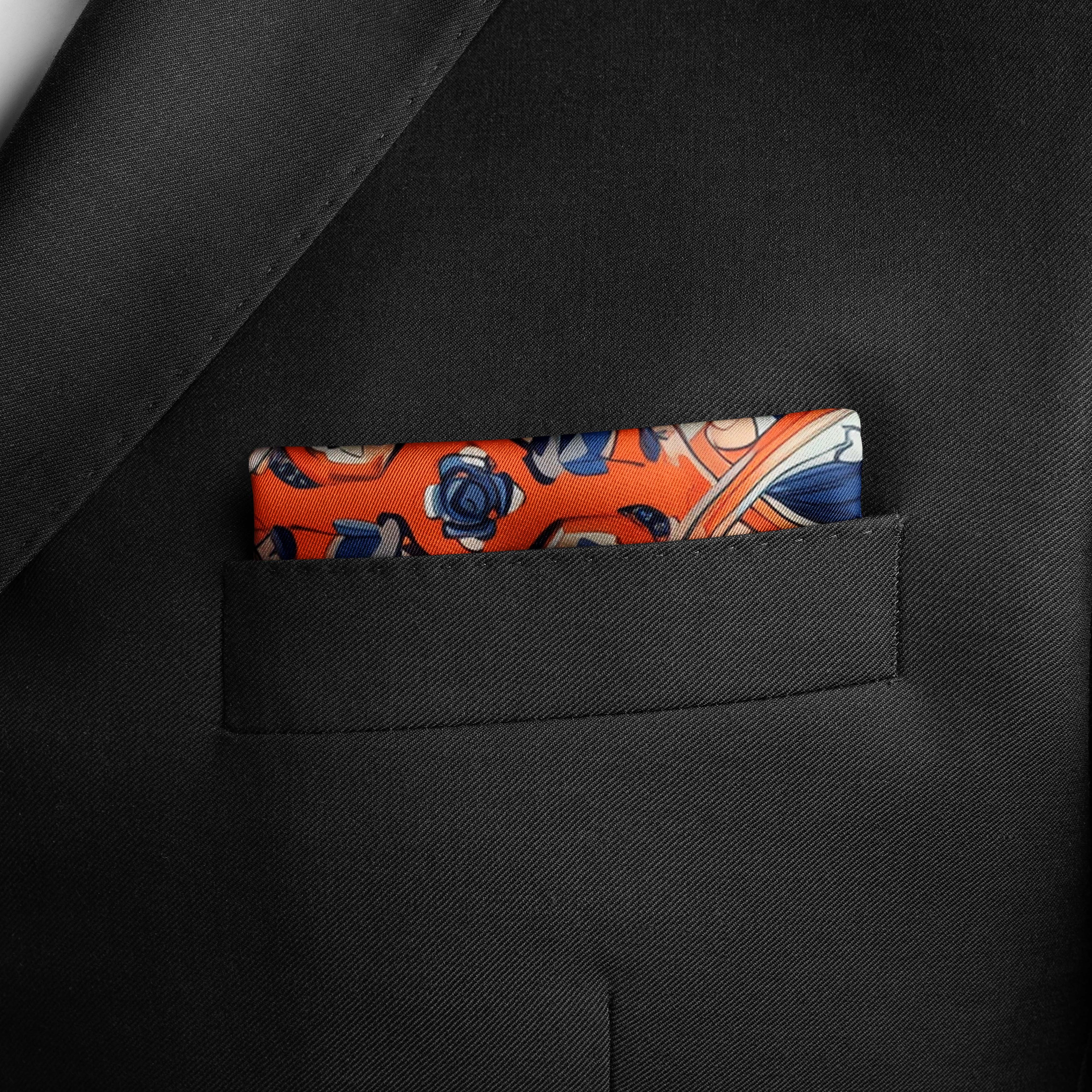 INDIAN VINTAGE SILK POCKET SQUARE