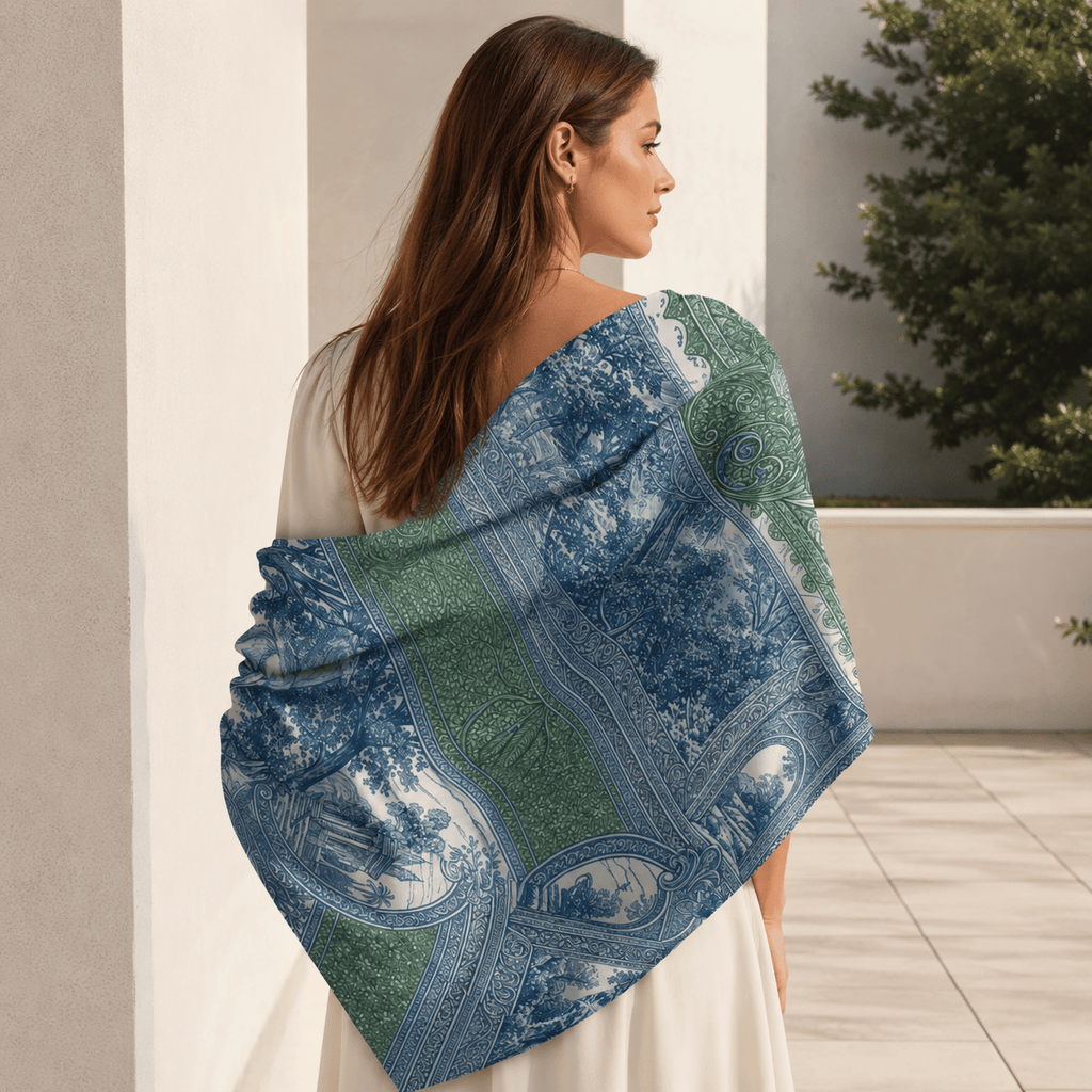 REGAL ETCHINGS SILK LONG LADIES SCARF