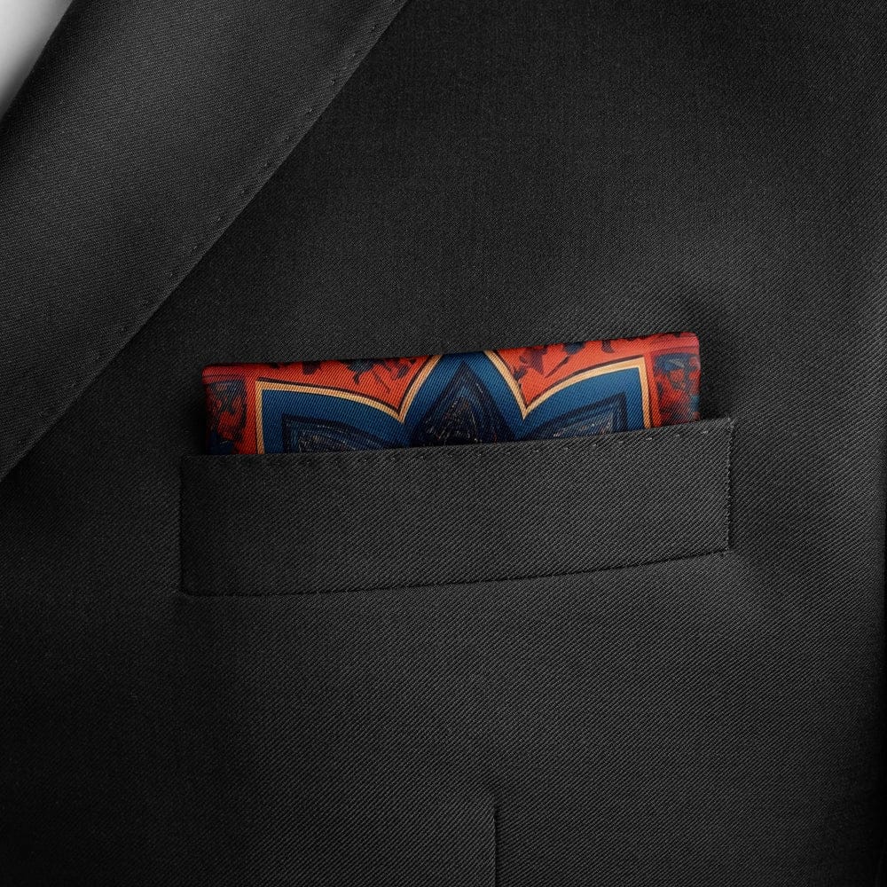 ROYAL AJRAK SILK POCKET SQUARE