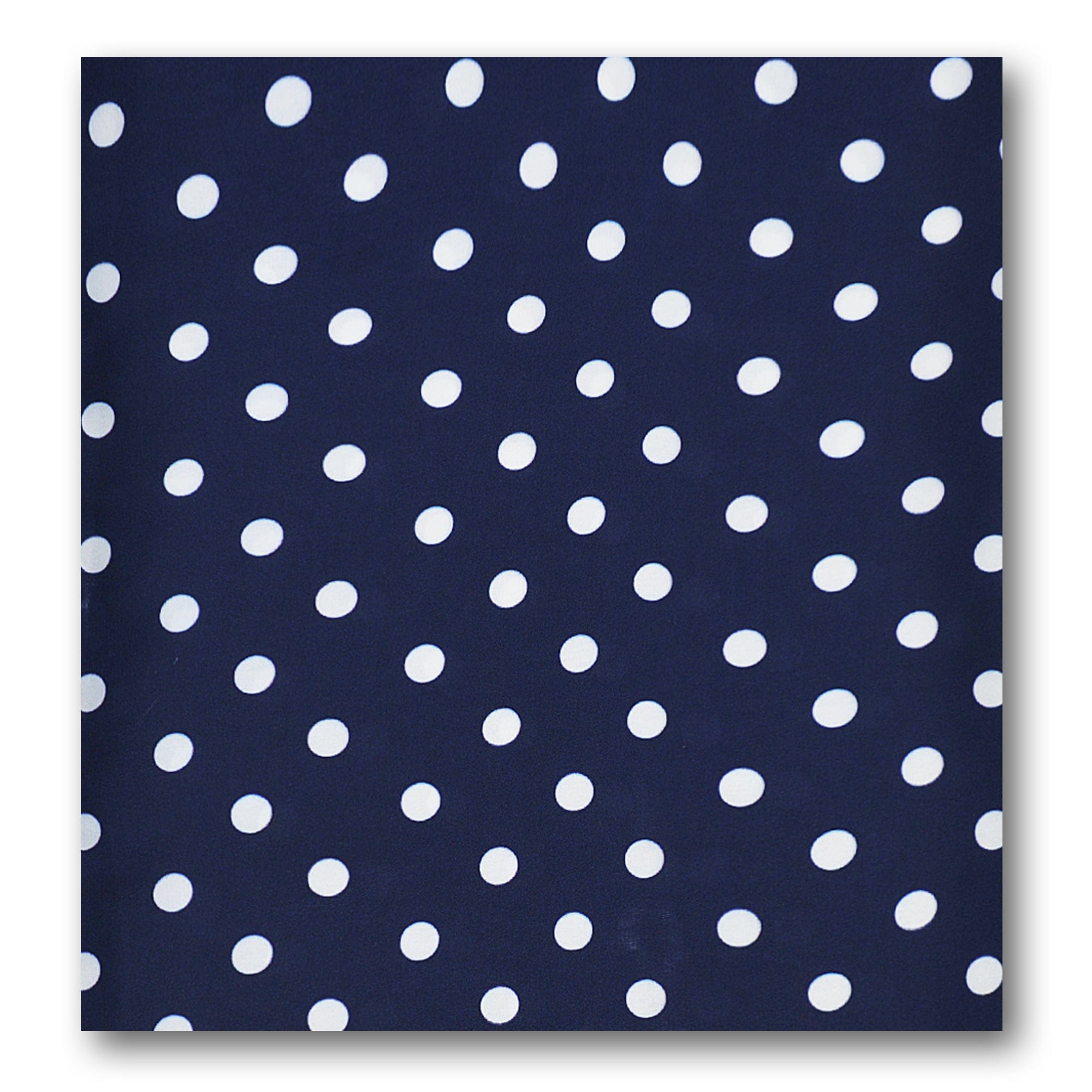 BLUE SMALL POLKA DOTS SILK ASCOT –  PREMIUM COLLECTION