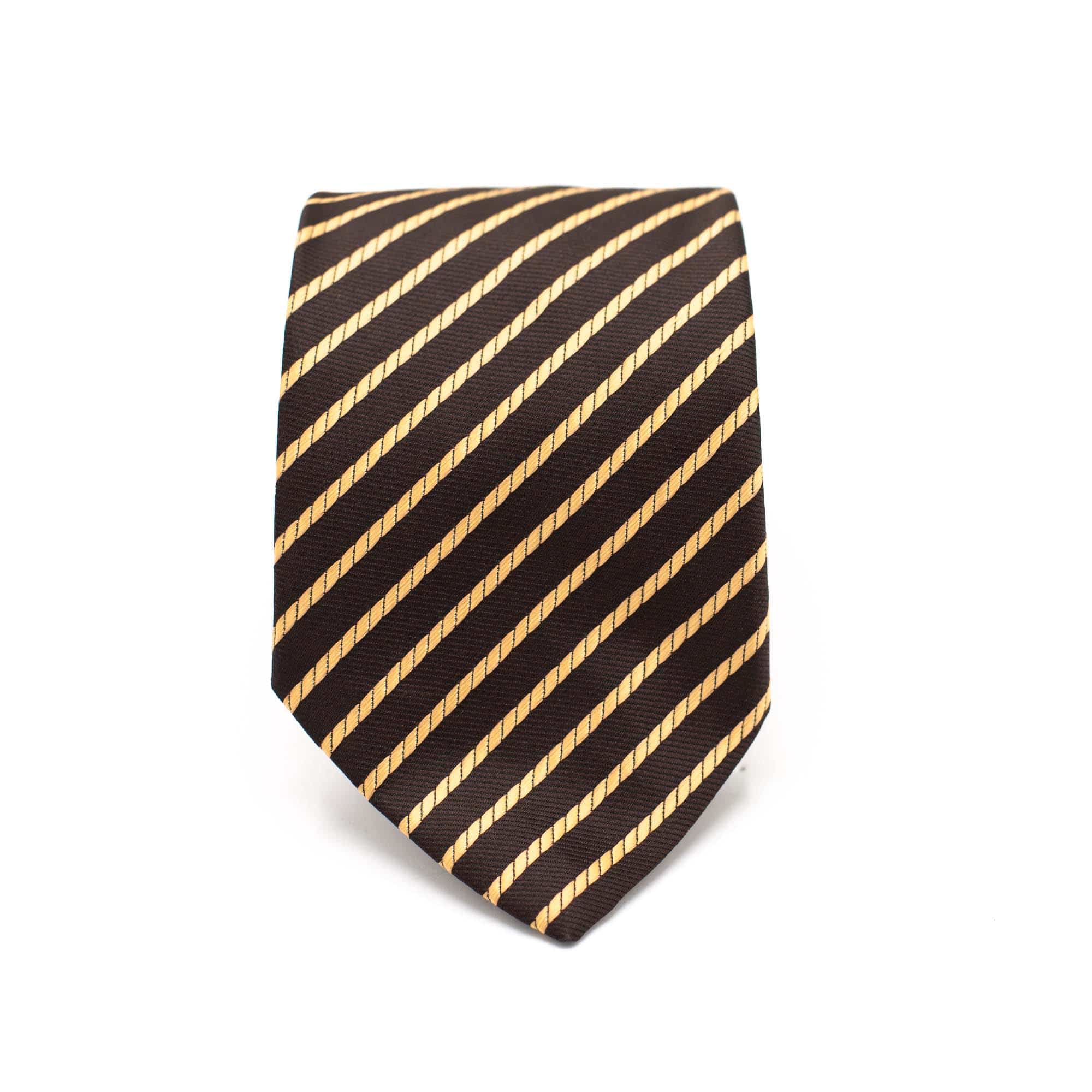 CLASSIC BROWN STRIPE TIE