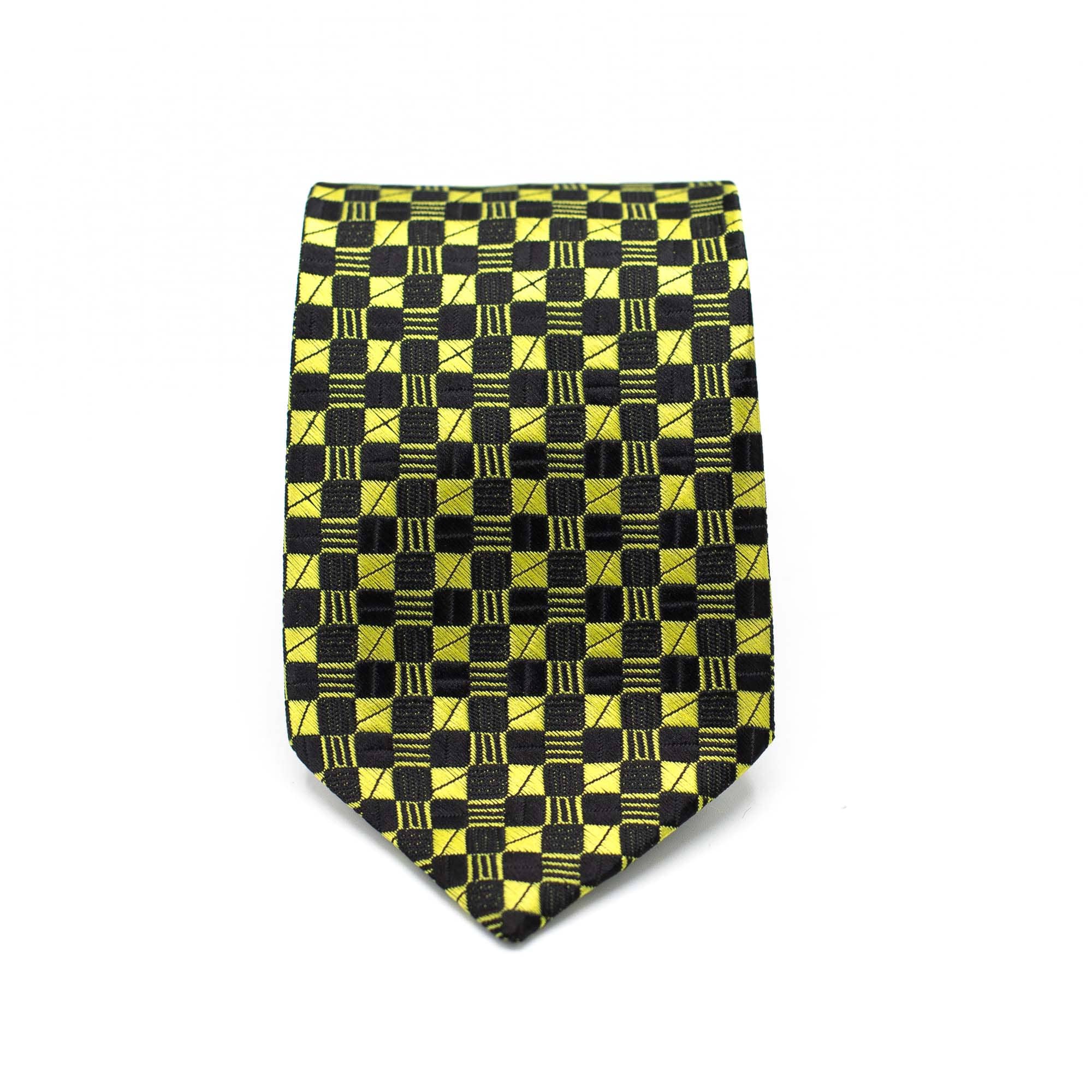 RADIANT YELLOW WEAVE TIE AND POCKET SQUARE SET